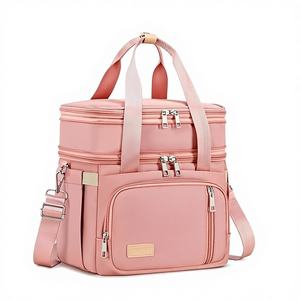 Sac isotherme en HDPE durable avec double compartiment, 24L, étanche et anti-fuite, avec bandoulière, pour hommes au travail – Échantillon gratuit - Product Image 1