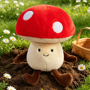Collection de jouets en peluche Famille Végétale – Peluches moelleuses en forme de nourriture avec visage souriant pour enfants - Product Image 5