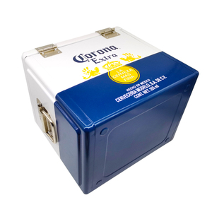 Logotipo de corona portátil Branding Beer bar Restaurante Ice Chest Table Retro Cooler Box - Product Image 6