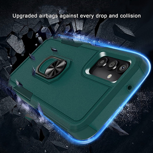 PC + TPU 2-en-1 antichoc, protection contre les chutes, couverture arrière rigide, étui de téléphone avec anneau de support pour <span class=keywords><strong>Samsung</strong></span> Galaxy S21 22 23 Ultra - Product Image 3