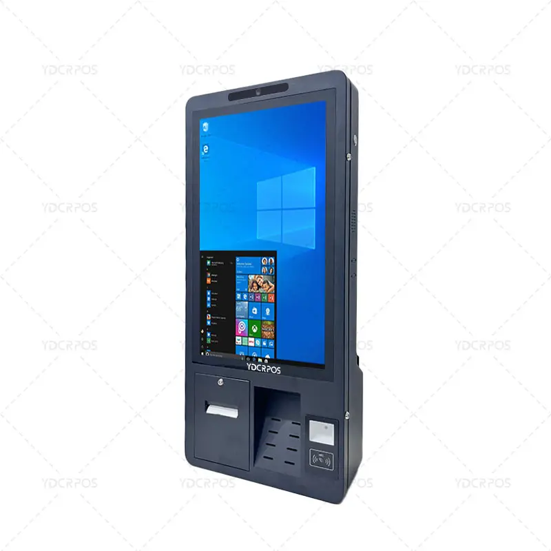 23.8 inch Wall Mount Order Kiosk Touch Screen Payment Kiosk Self-service Checkout Machine for McDonald's/KFC's /Restaurant