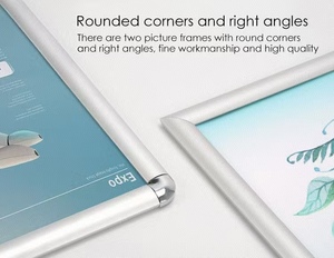 Cornice a scatto in alluminio da 25 mm <span class=keywords><strong>per</strong></span> poster, struttura a scatto, design da parete <span class=keywords><strong>per</strong></span> <span class=keywords><strong>negozi</strong></span> a catena e uso interno aziendale - Product Image 6