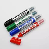 Marqueur effaçable à sec Bonvada en plastique et caoutchouc, rechargeable, avec logo personnalisé, encre bleue/noire durable, pointe 0,7/1,0 mm, vente en gros