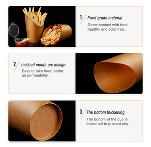 Wholesale 8OZ/12OZ/16OZ Custom Printing Single Wall Black <strong>Paper</strong> Waffle <strong>Cup</strong>, French Fries Waffle Packaging Box - Product Image 3