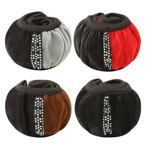 غطاء عجلة قيادة من الجلد الصناعي بأربعة أذرع من شينغج بسعر الجملة، يناسب جميع السيارات، إكسسوارات سيارات عالية الجودة، خدمة تصنيع حسب الطلب - Product Image 4