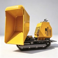 Mini-dumper sur chenilles rotatif Orca YH-1200 850 kg, 360°, avec benne hydraulique auto-basculante, moteur Briggs & Stratton 13,5 CV