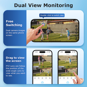 Sectec ống kính kép GSM 4G năng lượng mặt trời Máy ảnh aov 24/7 toàn thời gian ghi âm PTZ máy ảnh IP65 6MP HD ai phát hiện chuyển động CCTV <span class=keywords><strong>IP</strong></span> <span class=keywords><strong>Camera</strong></span> - Product Image 5