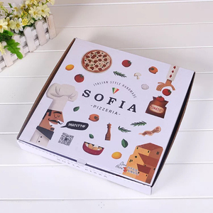 Caja de cartón corrugado personalizada de 12 pulgadas para pizza congelada, contenedor de embalaje de alimentos para cadena de frío, reciclable, con logotipo, tamaño y ranuras personalizables - Product Image 3