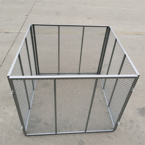Poubelle de Compost de grillage en métal de couleur noire extérieure de haute qualité excellente pour la Collection d'<span class=keywords><strong>engrais</strong></span> organique de fournitures de jardin - Product Image 4