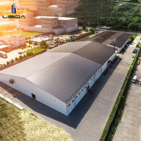 Almacén de Estructura de Acero Moderna Pre-fabricada de Bajo Costo en China, Fábrica Prefabricada con Soluciones Personalizadas