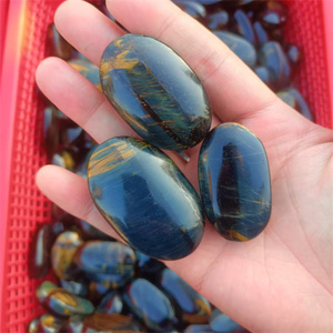 Commercio all'ingrosso cristalli di quarzo guarigione spirituale pietre di palma di <span class=keywords><strong>tigre</strong></span> blu occhio di <span class=keywords><strong>tigre</strong></span> lucidato palme in pietra per la decorazione - Product Image 6