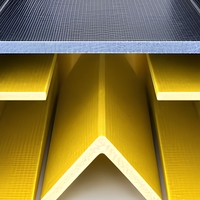 Profilé de main courante en PRF pultrudé, système de garde-corps en fibre de verre pour plateformes industrielles, passerelles, escaliers et protection de sécurité FRP HPultru