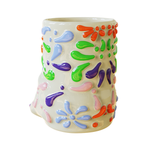 卸売カスタムデザイン手作り3Dプリントカラフル磁器本格的メキシコタラベラショットセラミックテキリアショットメガネ - Product Image 5