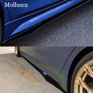 สเกิร์ตข้างคาร์บอนไฟเบอร์แท้ทรง OMS สำหรับรถ BMW ซีรีส์ 3 F30 ปี 2013-2019 - Product Image 2