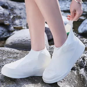 Wholesale Latex Rain Boots Waterproof Shoe Covers for Men and Women Outdoor Rain Shoes for Rainy Days Thick Rubbers for Adults