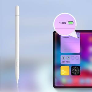 Stylus Pencil 2 Kunststoff Handballenerkennung Neigungsmelder Magnetisches Kabelloses Laden Austauschbare Spitze <span class=keywords><strong>2.</strong></span> Generation Original Logo iPad Stift - Product Image 3