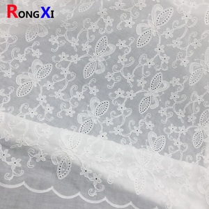 Tela <span class=keywords><strong>de</strong></span> encaje bordada a la moda, ojal <span class=keywords><strong>de</strong></span> <span class=keywords><strong>amazon</strong></span> cortable <span class=keywords><strong>de</strong></span> algodón, barata, RXF2215 - Product Image 5