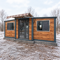 Maison conteneur moderne extérieure avec aménagement flexible, structure en acier isolée, maison extensible pour projets de chalets de vacances