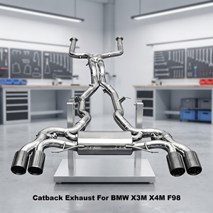 Échappement Catback en Acier Inoxydable Vortex Performance pour BMW X3M X4M F98 2019-2024 avec Valve Électronique et Silencieux Tuning - Product Image 1