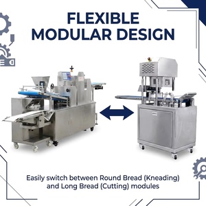 Ligne de production de pain multifonctionnelle à trois rouleaux <span class=keywords><strong>pour</strong></span> la fabrication de pains à burger, de toasts et de baguettes, solution industrielle <span class=keywords><strong>pour</strong></span> boulangerie - Product Image 5