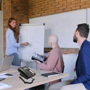 TC6400 Téléphone <span class=keywords><strong>fixe</strong></span> à 2 lignes avec identification <span class=keywords><strong>de</strong></span> l'appelant Téléphone Grand écran LCD Stockage du numéro pour hôtel <span class=keywords><strong>de</strong></span> bureau à domicile - Product Image 3