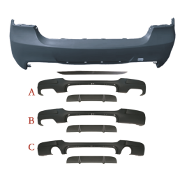 Kit de Carrocería Deportiva M Modificado, Parachoques Delantero y Trasero M-Tech para <span class=keywords><strong>BMW</strong></span> Serie 3 E90 LCI <span class=keywords><strong>350i</strong></span> 2005 2006 2008 2009 2010 2011 - Product Image 3