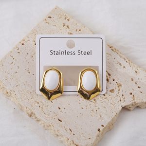 <span class=keywords><strong>Orecchini</strong></span> a Perno con Occhio di Gatto e Girasole in Acciaio Inossidabile per Donna, Placcati Sottovuoto, Gioielli di Lusso alla Moda, Regalo - Product Image 4