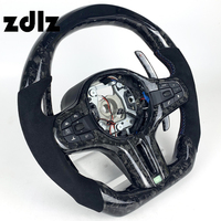 Volant à LED pour BMW G20 G28 G30 G38 G32 G11 G12 Volant en fibre de carbone forgé avec palette de changement de vitesse