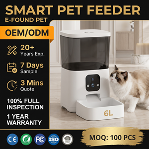 Comedero Inteligente <span class=keywords><strong>para</strong></span> Perros y Gatos OEM de 6L de Gran Capacidad con Video WiFi 5G de 1MP y Versión de 4MP, Control por Aplicación, Dispensador Automático de Comida <span class=keywords><strong>para</strong></span> Mascotas con Temporizador - Product Image 1