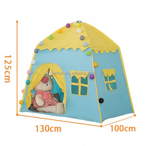 Grande tente de jeu pour enfants, château de princesse mignon, tente de jeu d'<span class=keywords><strong>intérieur</strong></span>, maison de jeu pour enfants, château de princesse avec fenêtres - Product Image 6