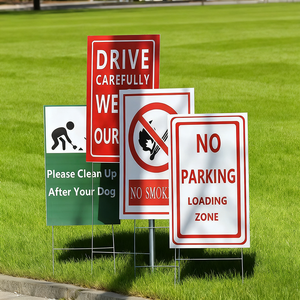 Cartelli da Giardino in Polipropilene Cavo, Fogli di Plastica Ondulata PP, Cartelli Pubblicitari Vuoti con Picchetti a H, Stampa Logo Personalizzata - Product Image 1