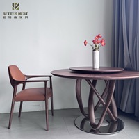 Fauteuil de maison moderne Design nordique chaise de salle à manger en bois de chêne massif avec dossier rembourré pour bureau à domicile villa ou école