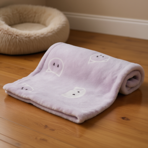 Manta Mimi para Mascotas, 70 x 50 cm, Color Lila, Manta de Felpa Suave para Mascotas, Cálida y Acogedora - Product Image 3