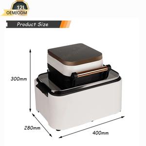 مقلاة هوائية ساخنة ذكية 12 لتر عالية السعة احترافية فرن كهربائي مربع فاخر مع تحكم رقمي أجهزة منزلية بلاستيكية - Product Image 6