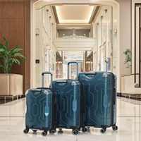 Personnalisable 20 '/24'/28 '/360-Degree Wheel Hard Shell Grey Trolley Case Set PC Aluminium Bagages Spinner Business Travel Unisex