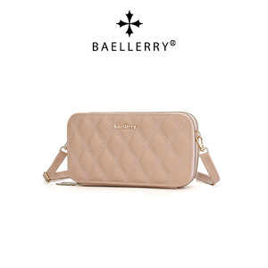 Baellerry Women's Crossbody Phone Bag Blue Quilted Zipper Shoulder Bag Multiple Pockets Portable Everyday Use - Product Image 5