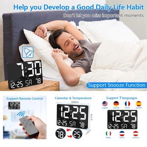 <span class=keywords><strong>Reloj</strong></span> de Pared <span class=keywords><strong>Digital</strong></span> LED con Alarma Profesional YIDA TIME, <span class=keywords><strong>Reloj</strong></span> de Mesa Inteligente con Pantalla Grande y Certificado CE - Product Image 4