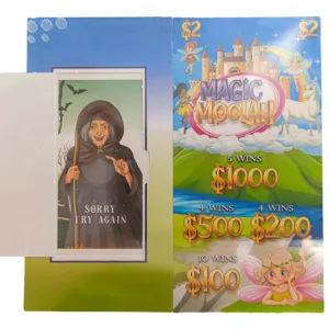 Custom Printing Fast Delivery Pull Tab Tickets Scratch-Off Cards Durable Duplex Board Offset Hot Stamping Made Art Coated