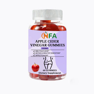 Gomitas de Vinagre de Sidra de Manzana OEM con Vitamina B, Ácido Fólico e Ioduro, Aumentan la Potencia Antioxidante, Promueven la Salud Digestiva - Product Image 1