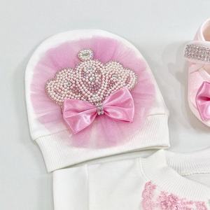 Pelele de bambú de manga larga para bebé, personalizado, moderno, de lujo, Primavera, 4 piezas, rosa, alta calidad, nuevo diseño, venta al por mayor - Product Image 4