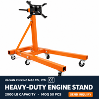 Support moteur 6 roues 2000 lb en carbone avec tête rotative, outil de réparation automobile mobile pour garage et atelier, OEM CE Voiture & Moto