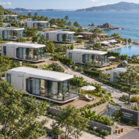 Maison capsule spatiale de luxe, cabane modulaire préfabriquée intelligente pour hôtel de villégiature, séjour à la maison d'hôtes, location de vacances