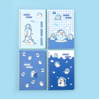 Cahier d'exercices en bobine couleur à reliure en spirale personnalisé pour étudiants Cahier en papier kraft laitier