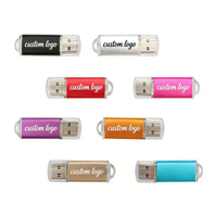 Clé USB en métal personnalisée multicolores avec transfert haute vitesse 2.0 3.0 pour cadeau d'entreprise