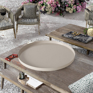 Plateau en métal moderne de qualité supérieure, finition thermolaquée, multifonctionnel pour servir des aliments, des desserts, à des fins décoratives - Product Image 3