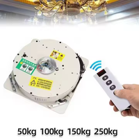 Système de levage de lustres à grande capacité de charge (50, 100, 150, 250 kg) avec système de descente à distance et garantie de 3 ans