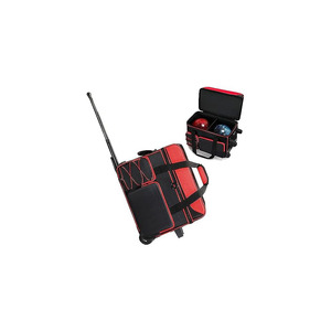 Sac de bowling gratuit pour deux boules avec compartiment porte-boules et poche à chaussures, sac à main de bowling pour le sport - Product Image 3