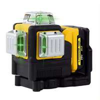 OEM 2025 Dew360 Niveau laser vert rotatif 3D 12 lignes, outil de marquage professionnel pour la construction en extérieur, batterie au lithium