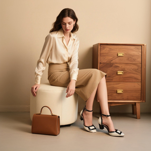 <span class=keywords><strong>Eleganti</strong></span> <span class=keywords><strong>Scarpe</strong></span> Estive <span class=keywords><strong>Bianche</strong></span> e Nere in Vera Pelle per Donne, Taglie Grandi, Design Comodo Slip-On con Suola in Gomma Ammortizzante - Product Image 5
