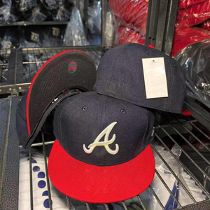 Cappellino da Baseball aderente di alta qualità da uomo con bordo curvo a 6 pannelli classico Vintage a tesa piatta Gorras - Product Image 3